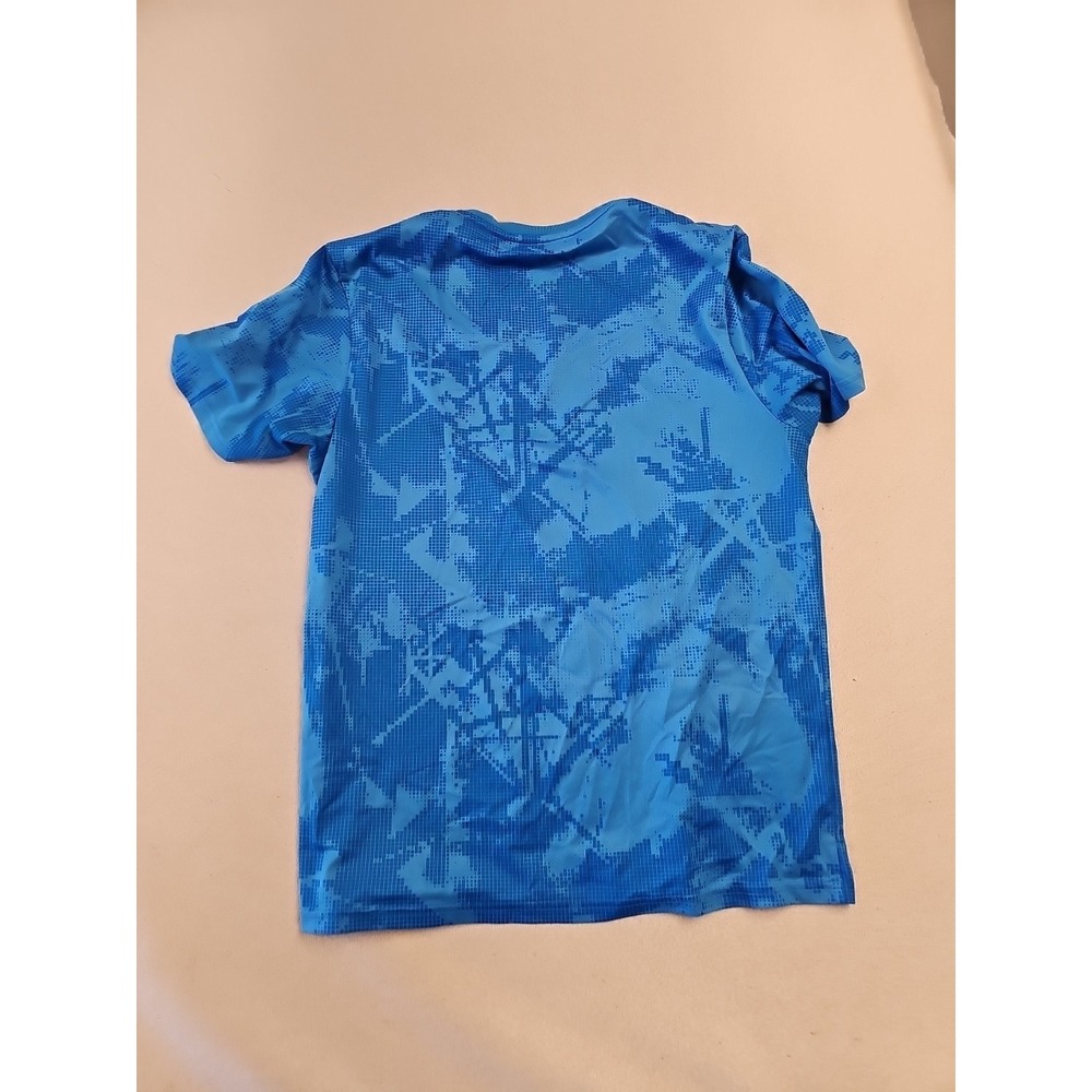 Under Armour Fitted Heat Gear Womens M‎ Camo Print Tech Shirt Blue